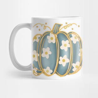 flower pumpkin Mug